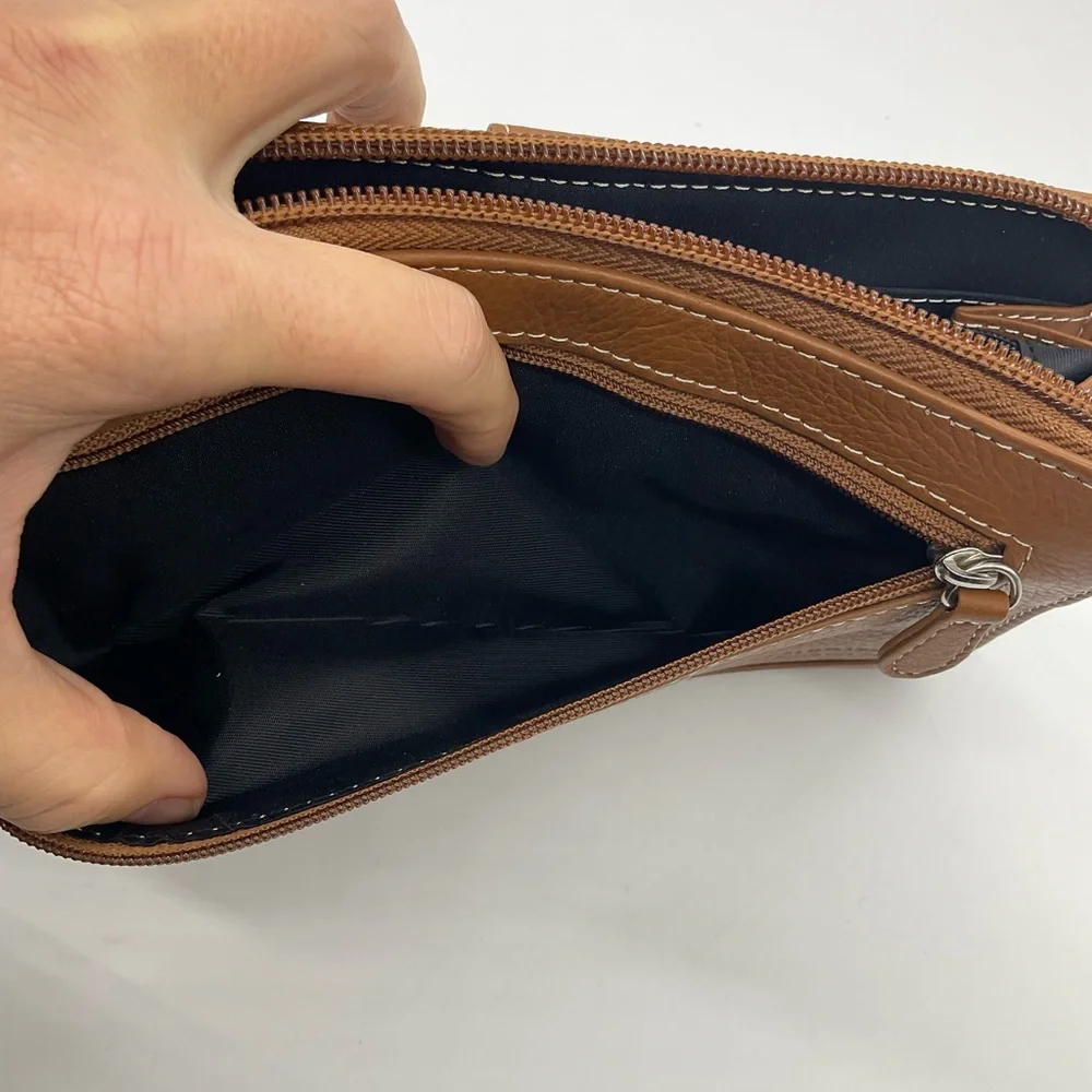 TIGNANELLO BROWN PEBBLE LEATHER WALLET - Picture 4 of 6